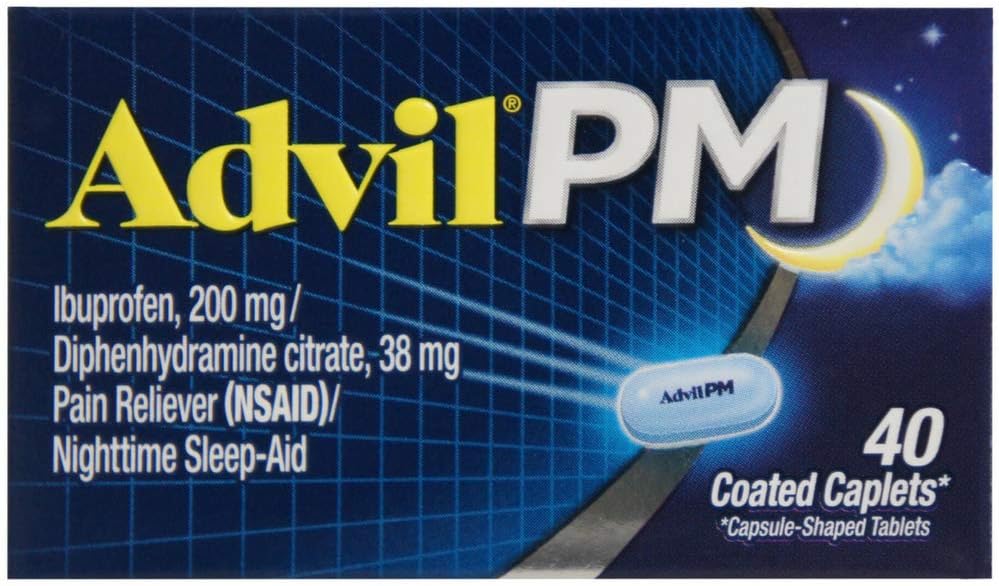 Advil PM 200 mg kapsułki powlekane 40 ea (opakowanie po 6)