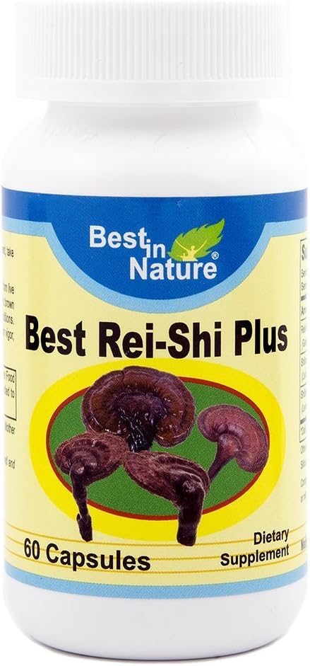 Best Rei- Shi Plus - Sen lepiej, poprawić funkcje immunologiczne i wątroby- Premium Organic Rei- Shi Mushroom Extract