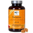 NORDIC Turkuminowe gumki kurkuminowe, Cukier wolny, 300 mg suplement Turmerowy dla mężczyzn i kobiet, Wsparcie Normalnie Funkcjonowanie Joints, Knees, Łopatki, Mango Orange, 60 Hrabia