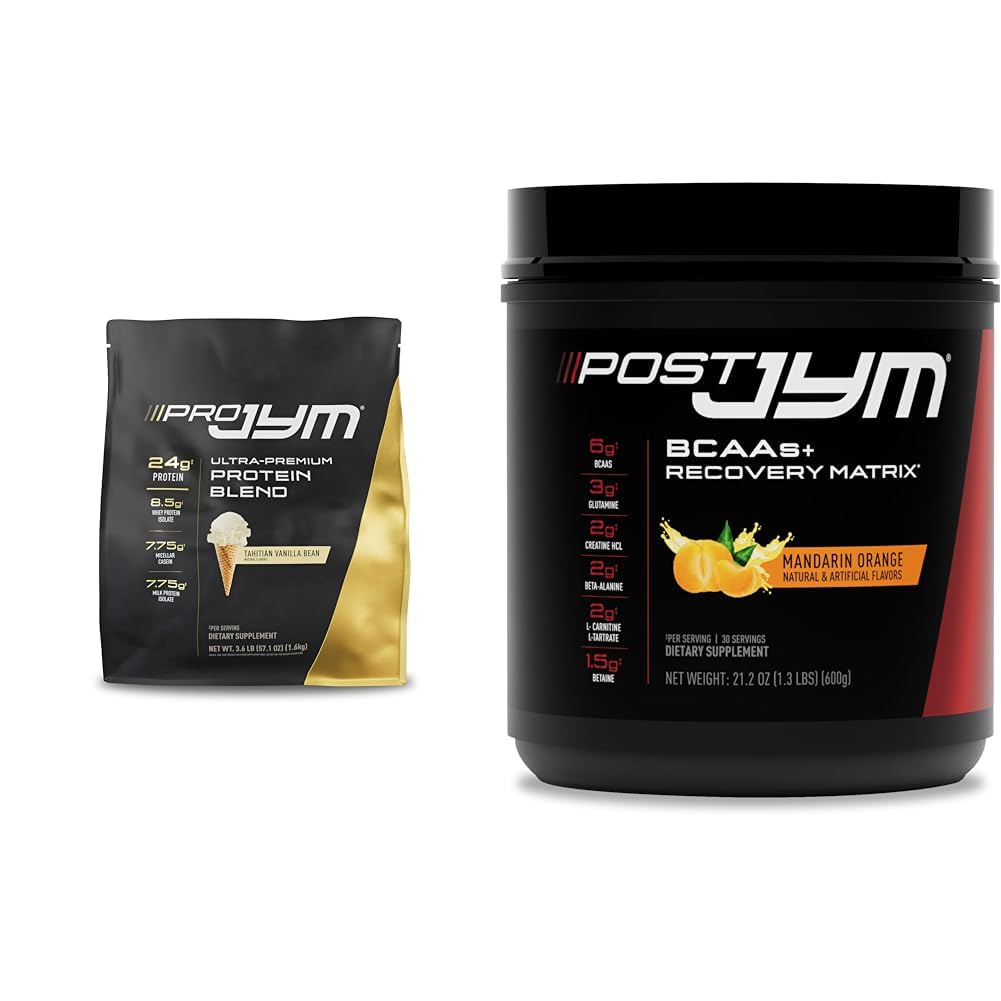 PRO JYM 45 Służenie - Tahitian Vanilla Bean & - Post- Trening z BCAA, Glutamina, HCL kreatury