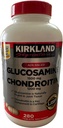 Kirkland Signature Glukozamina HCI 1500mg Chondroitin Siarczan 1200mg 220 Tabletki / Nowa zwiększona liczba