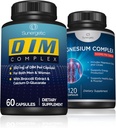 Sunersive DIM Complex Plus Magnez Complex - Wspiera zdrowe kości, mięśnie i zęby, zdrowy balans & relaks - DIM Complex 60 ct - Magnezu Complex 120 ct