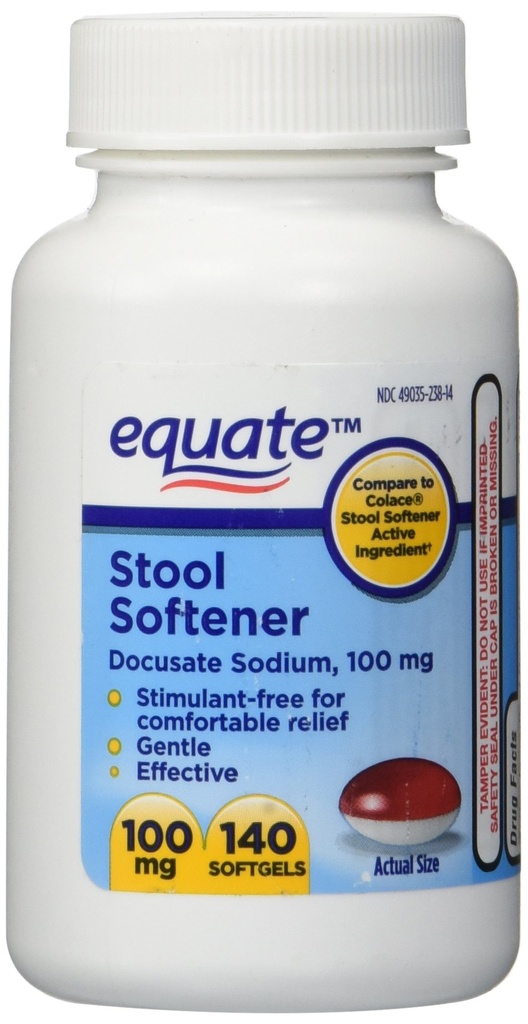 Równanie - Stool Softener 100 mg, 140 kapsułki (Porównaj do Colace) (1)