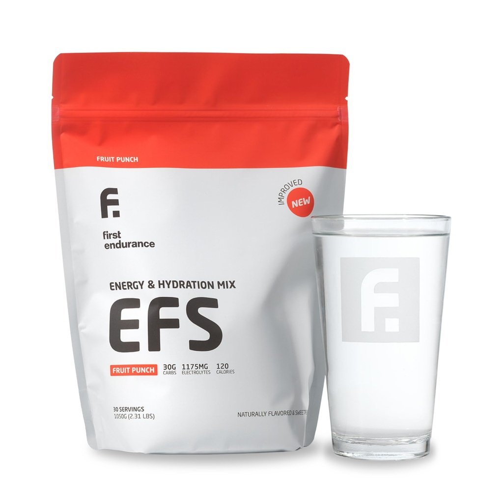 EFS Hydration & Endurance Drink Mix - Premium węglowodany dla energii i wydajności, elektrolity dla szybkiego nawadniania i biegania, jazda na rowerze i Triathlon Nutrition Division 124; Izotoniczne paliwo energetyczne 124; owocowy Punch