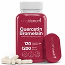 LongLifeNutri Quercetin 1000mg z Bromelain 200mg - 120 Kapsułki wegetariańskie, organiczny dwuwodny kompleks do wspólnej mobilności i równowagi oddechowej, 2- Miesiąc dostaw, GMP Certified, Made in USA