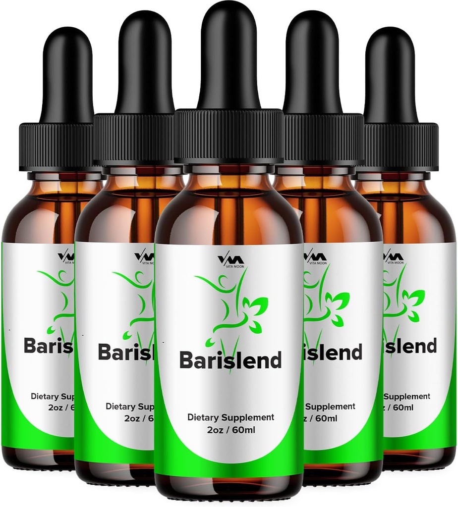 (5 pack) Barislend Drop Healthy witaminy Supplement Supplement - Barislend Advanced Formula, Barislend 24 Hour Liquid, Barislend Energy i dodatkowe opinie siłowe, 5 Miesiąc dostaw