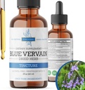 Błękitna werbena Herb Organic, Błękitna werbena nalewka, Alkohol wolny, Wegan - 2 Fl Oz