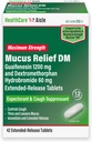 HealthCareAisle Guaifenesin 1200 mg Dekstrometorfan Hydrobromek 60 mg Rozszerzone tabletki uwalniające - 42 Count - Mucus Relief Expectorant i Cough Suppressant Preparowane dla Chest Congestion Relief