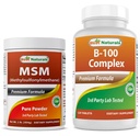 Najlepsze naturalne MSM Proszek & B- 100 Complex