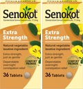 Senokot Extra Siła Naturalne roślinne Laxative dla delikatnej Overnight Relief Ocasional Zaparcia, 36 Hrabia (Opakowanie 2)