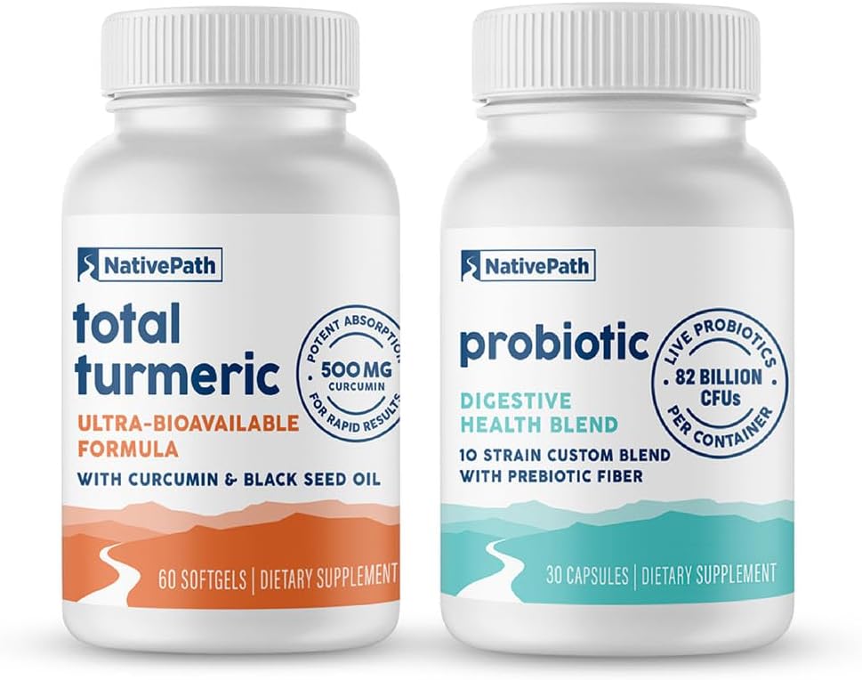 NativePath Take Together Bundle, Probiotyczne i Turmeric 30 Służenia