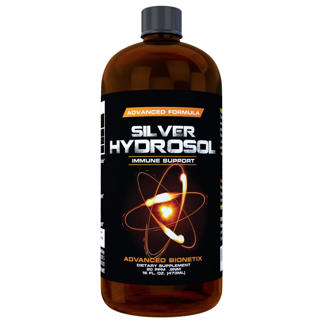 Farmaceutyk Rekomendowane 16 Oz Zaawansowane Bionetix Colloidal Silver Hydrosol, Wszystkie naturalne i promuje zdrowy system immunologiczny. Colloidalne srebro, które naprawdę działa!