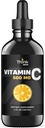 Witamina płynna C - duża dawka - Krople witaminy C - dla dorosłych i dzieci - 500 mg - Płynna VIT C - Nie GMO - Suplement płynny witaminy C (4 fl oz 120 ml)