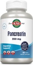 KAL Pancreatin 350mg, Digestive Enzymes for Women and Men, Pancreatic Enzymes for Digestive Health Support, Gluten Free, Non-GMO, Szybka rozpad, 60- Day Guarantee, 250 Servings, 250 Tablets