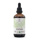 Karczoch USDA Organic Alcohol Free Extract Agregat 124; Suplement diety, Wysokiej mocy nalewka 124; Natural Certified Organic Artichock (Cynara scolymus) Suszony Liść 4 oz