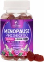 Menopauza Suplementy dla Kobiet - 3 Billion CFU Natural Menopauza Relief dla łagodnych gorących błysków i nocnych potów, PH, Probiotyki wsparcia zdrowia dla kobiet, Suplement Probiotyczny - 60 Gummies