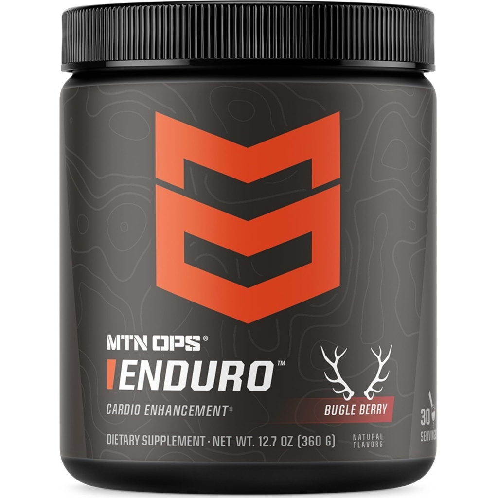 MTN OPS Enduro Nitric Supplement & Stim- Free Pre Workout - 30 Służenia - z Magnezu Citrate, Buet Root Powder, Niacinamid, L Arginine & L Citruline - Bugle Berry Flavor