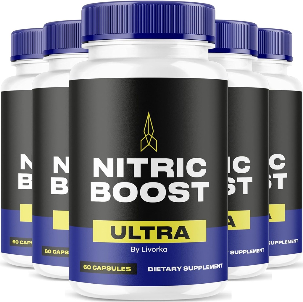 Livorka Nitric Boost Ultra Powder Teraz w kapsułkach, Zaawansowana formuła - 300 Liczba (5 Miesiąc dostaw) - Opakowanie 5