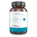 Dr Brighten Saw Palmetto Plus - Naturalny Suplement Dietetyczny dla Kobiet - Wsparcie PCOS dla zapobiegania trawieniu włosów Trądzik oleisty skóry