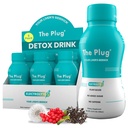 Plug Watroba Cleanse Detox & Napoje - Napoje roślinne roślinne Electrolyte Drink for Liver Support & Health, Bloating Relief, Przywracanie przeciwutleniaczy i minerałów 124; Napoje energetyczne złożone z wątroby (6- Pack)