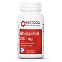 PROTOKÓŁ NA RZECZ ŻYCIA BALANCE Ubichinol 200mg - Bioavailable CoQ10 Softgels - Heart Health Support - Oxidative Stress Quencher - Soy Free & Dairy Free - 60 Softgels