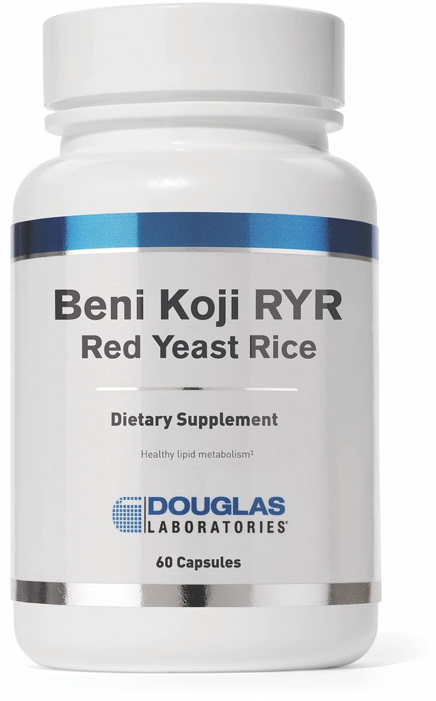 Douglas Laboratories Beni Koji Red Yeast Rice Bis124; Fermentowany czerwony ryż do wspierania zdrowej krwi Lipid Metabolizm * 124; 60 Kapsułki