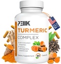Kurkumina kurkumina z czarnym pieprzem i Ashwagandha - Wysoka absorpcja Ultra Potężny suplement Turmerowy z 95% Kurkuminoidy, BioPerine & Ashwagandha - Turmerowe kapsułki do wspólnego wsparcia 90 Kapsułki