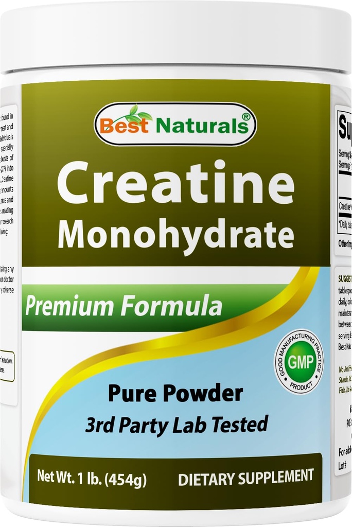 Najlepsi przyrodnicy Monowodzian kreatyny 1 Lb Czysty proszek (1 LB (opakowanie po 1))