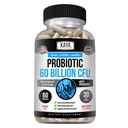 Kaya Naturals Probiotic 60 Miliard CFU - Probiotyki dla kobiet, Probiotyki dla mężczyzn i dorosłych, Natural - Gut Health & Immunous Supplement - Zapewnia wsparcie pokarmowe - 60 Kapsułki roślinne