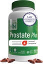 Zdrowie Prostate Thru Nutrition Plus z Saw Palmetto Extract, Lycopene jako Lycored, Sterole roślinne, Selen, Cynk i nasiona dyni 124; Kompletne wsparcie Prostate 124; Non-GMO & Gluten Free (Opakowanie 60)