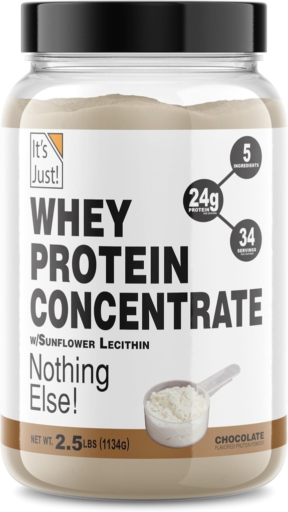 Po prostu! Izolat białka grochu, Na bazie roślin, Jakość Premium, Gluten Free, Wegan, Keto Friendly, Produkt Kanady, Packaged in USA (2.5 Funt, Czekolada)
