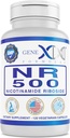Genex Formulas NR Nikotynamid Ribozyd 500mg / Podawanie (120 Kapsułek) NAD + Prekursor dla zdrowego starzenia - GMP- Certified, Non-GMO, Gluten- Free, Wegetarianin (1 opakowanie)