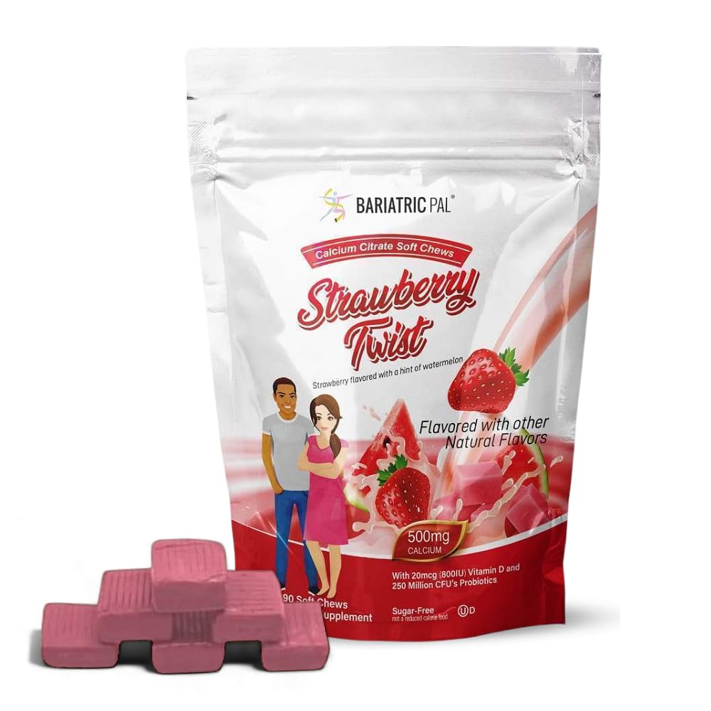 BariatricPal Cukier wolny Wapnia Citrate Soft Chews