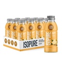 Izopura Zero Carb 32g Przezroczysty białko ready- to- Drink, Izolacja białka serwatki, Lemonade, 12 opakowań (Opakowania może Vary)