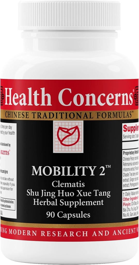 Zdrowie Obawy Mobilność 2 - Joint Health Supplement for Men & Women - Chiński Herbal Circulation Support - Natural Joint & Muscle Aid - Herbal Extracts - 90 kapsułki
