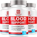 (3 Pack) Trusted Relief Blood Support kapsułki - Oficjalne TrustedRelief Blood Support witaminy pigułki, Natural Trusted Relief Advanced Premium Formula Wellness & Overal Health, 90 Kapsułki na 3 miesiące