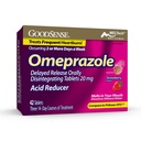 GoodSense Omeprazol Opóźnione uwalnianie oralnie Rozpuszczające tabletki 20 mg, Strawberry Flavor, Rozpuścić Tabs, Leczenie częste Heartburn, Reduktor kwasu, Heartburn Medicine, 42 Tabletki
