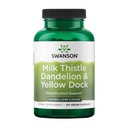 Swanson Milk Thistle, Dandelion & Yellow Dock - Herbal Liver Supplement Supplement - Natural Supplement Helping to Keep Overall Health & Wellbeing - (120 kapsułek) (1 opakowanie)