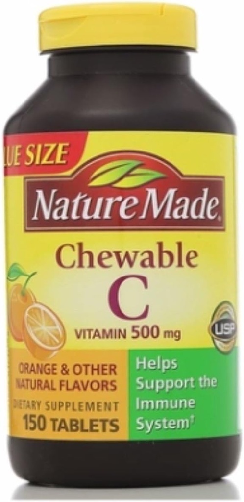 Rodzaj Witamina C 500 mg Tabletki do żucia 150 ea (Opakowanie po 5)