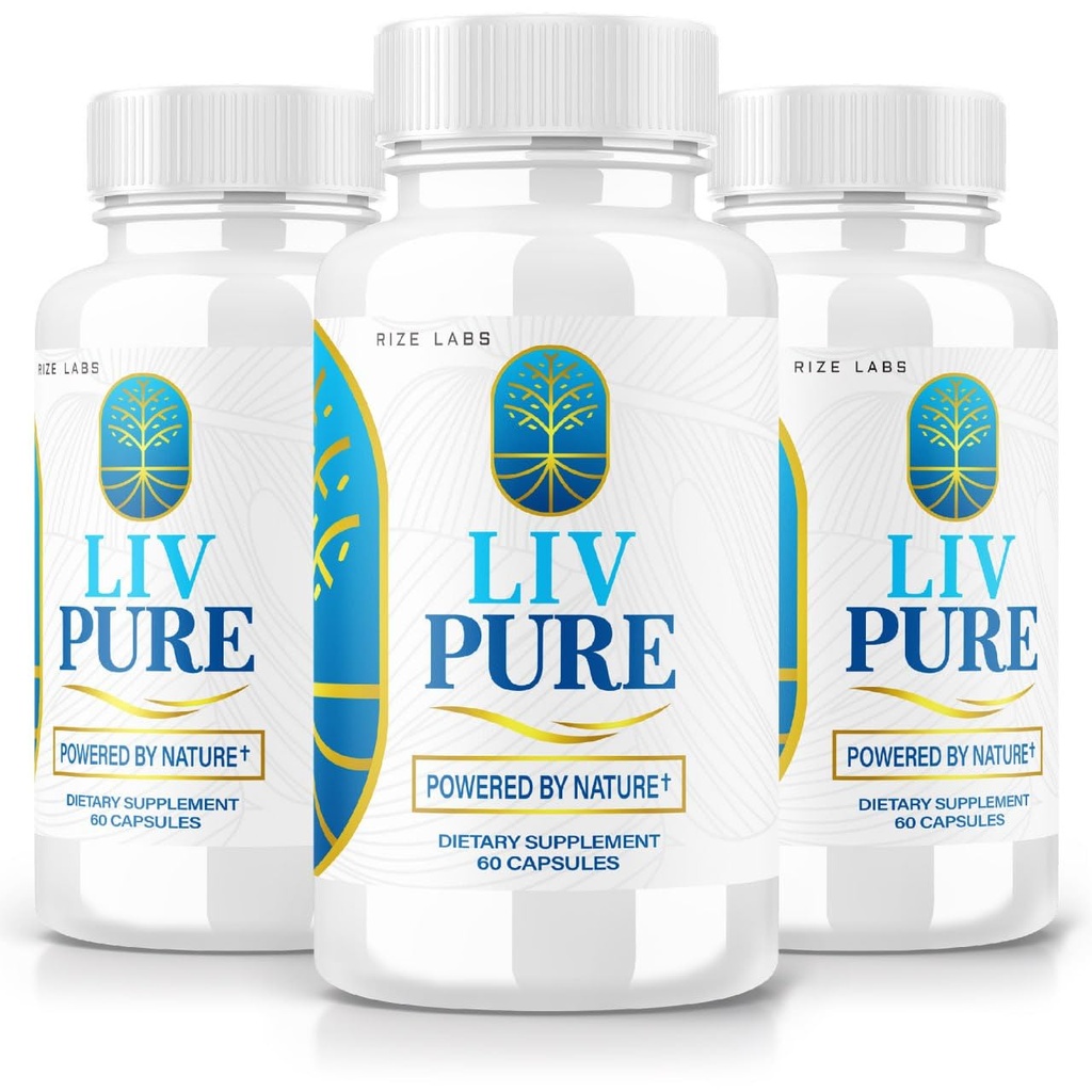 Rize laboratoria - LivPure Powered by Nature - Advanced Formula - Pure Supplement Supplement Supplement for Liver Support, Dodatkowa siła, Wegan, Pigułki funkcji wątroby (180 kapsułki)