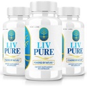 Rize laboratoria - LivPure Powered by Nature - Advanced Formula - Pure Supplement Supplement Supplement for Liver Support, Dodatkowa siła, Wegan, Pigułki funkcji wątroby (180 kapsułki)