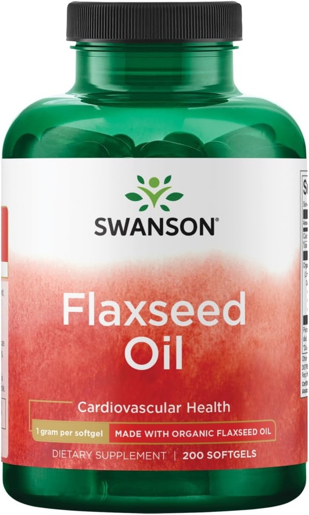 Swanson Flaxseed Oil (Omegatru) 1000 Miligrams 200 Sgels