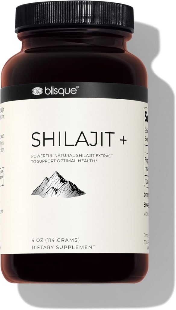 Blisque - Pure Himalayan Organic Shilajit Extract Powder Building 124; Autentyczne i naturalne 124; Zawiera kwas Fulvic i minerały śladowe 124; 228 Służenie 124; 7.5 Dostawa miesiąc