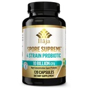 Zarodnik Największy Spore Based Probiotic 120 Kapsułka x 10 Miliard / 4 Formuła szczeliny - 4 Miesiące dostaw - Nie chłodzenie Wymagane, Kwasowe Odporne Cieśniny, Bezmleczne