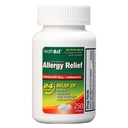 HealthA2Z ® Ulga alergiczna 124; Cetyryzyna 10mg 124; Całodniowa ulga alergiczna 124; Wewnętrzna i zewnętrzna ulga 124; Ulga przed swędzącym gardłem, kichanie, katar (250 sztuk (1 paczka))