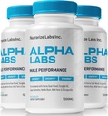 NutraRize (3 Pack) Alpha- Labs, Oficjalna formuła dla mężczyzn i wsparcia mięśni, All- Natural Mężczyzna Performance Pills to Sustain Stamina & Poziomy energii, Alphalabs ME Capsules Review (180 kapsułki)