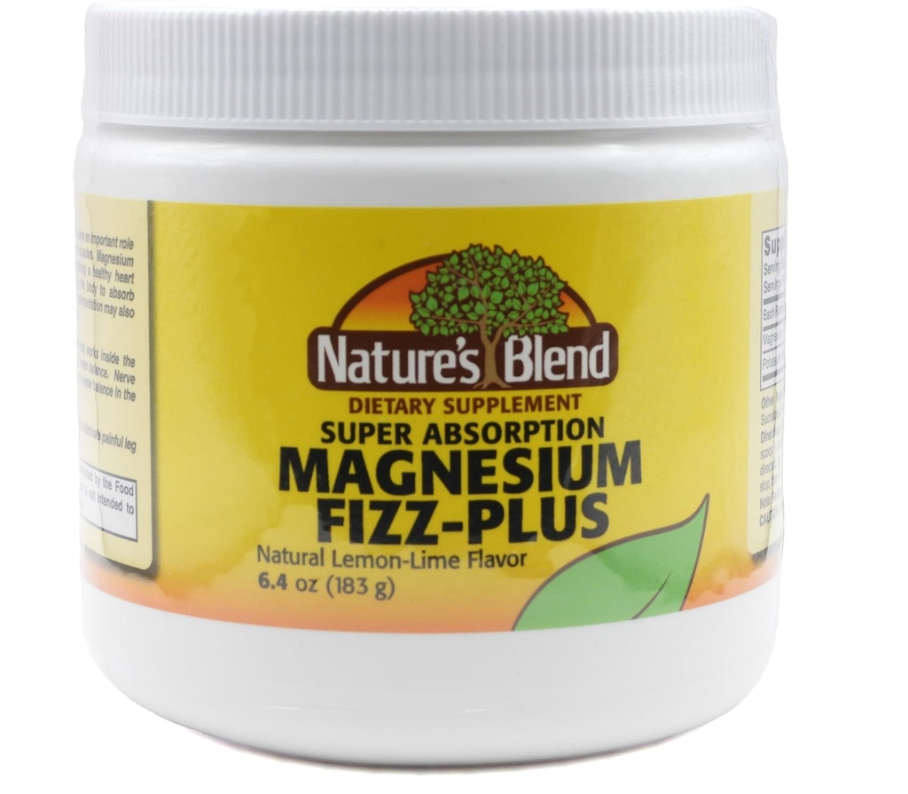 Mieszanka Nature Magnezu Fizz- Plus Lemon- Limon- Flavor 6,4 oz Proszek