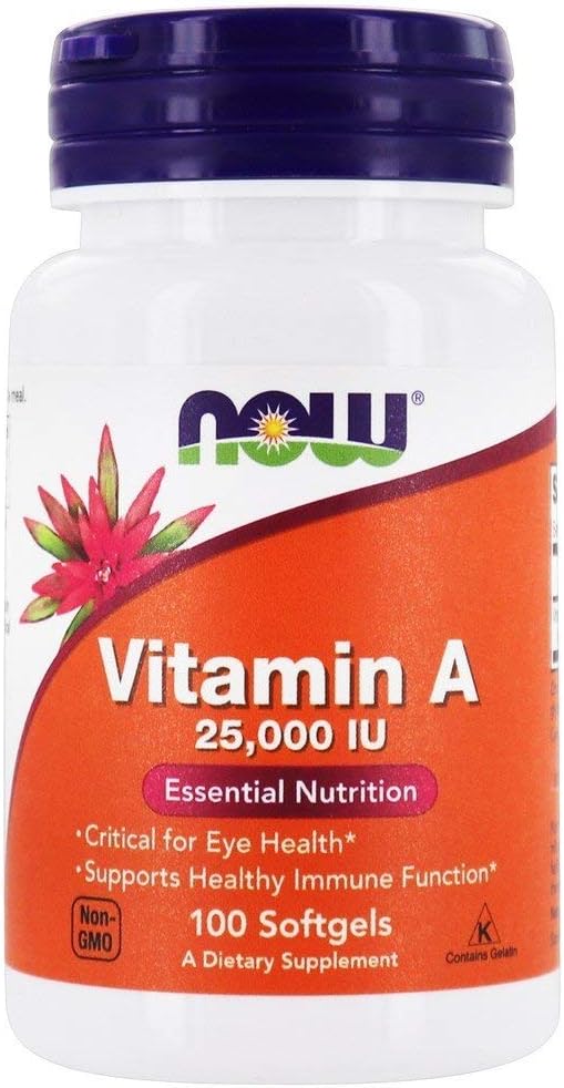 Teraz żywność - Witamina A 25000 j.m. - 100 Softgels