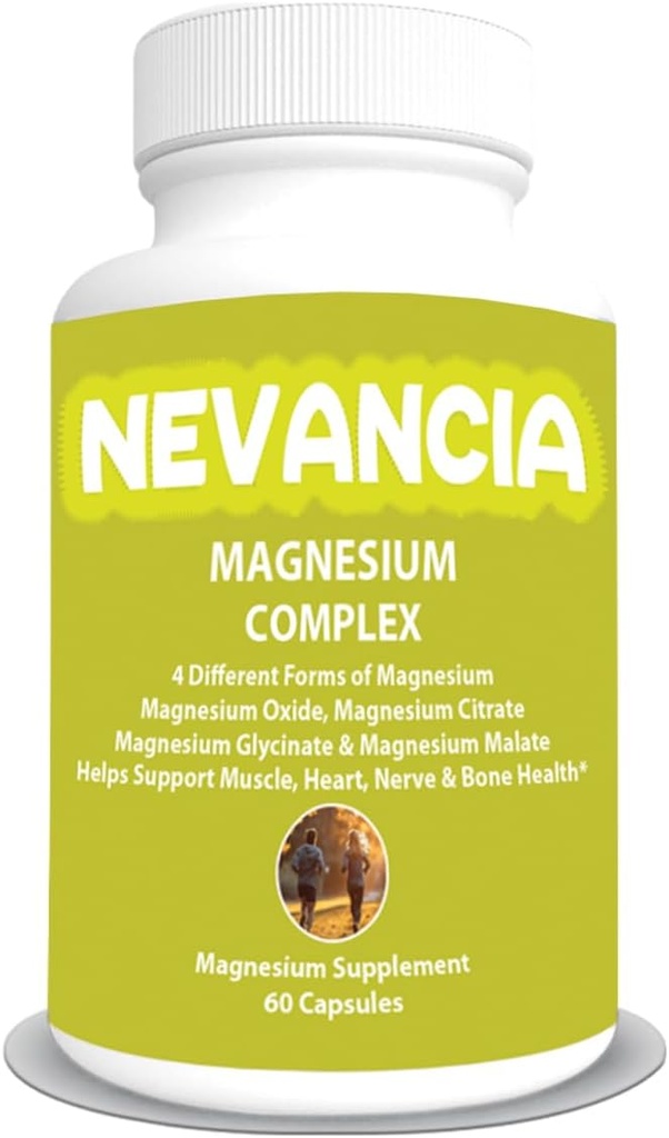 Kompleks magnezu z Magnezu Glycinate, Magnezu Malate, Magnezu Cytrate, Magnezu tlenek, Stress & Sleep Aid, Mózg i Serce Wsparcie, Mięśnie, Joint & Bone Wsparcie