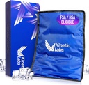 Kinetic Labs Reusable Ice Pack for Injuries - Large Ice Pack for Back Pain Relief (11x14.5) - Large Ice Gel Pack for Back, Knee, Shoulder, Hip